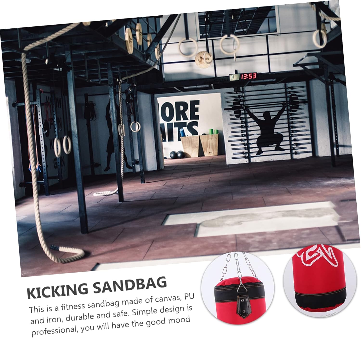Kicking Sandbag Exercise Set Durable Thick for Agility Training Boxing and Fitness Workouts with Strong Stability and Precision Targets