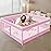 XVISHX Baby Playpen 50 x 50 Inch Play Pen Playards, Playpen for Babies and Toddlers, Baby Playard for Indoor & Outdoor Active Center Game Fence, with Skin-Friendly Fabric and Soft Breathable Mesh Pink