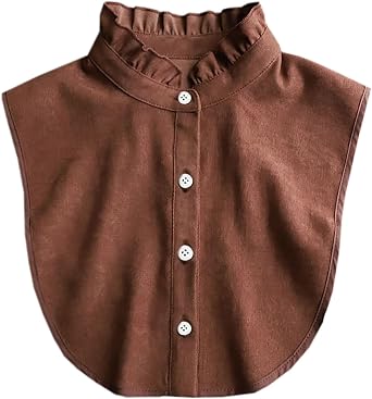 NIDMIDO Winter Thick Sanding Fake Dickey Collar Half Shirts Blouse for Women Men