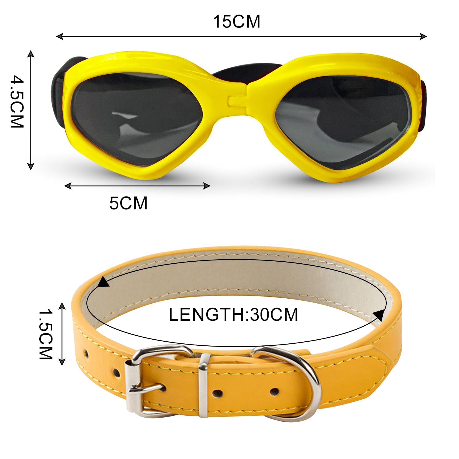 BSITSSS Dog Goggles, Sunglasses for Dogs Cats Windproof Eye UV Protection Dog Sunglasses - Image 2