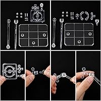 Vista 4 de FINGERINSPIRE 8 Pcs Action Figure Stand Assembly Action Figure Display Holder Base Doll Model Support Stand for 6 inch Action Figures or Effects