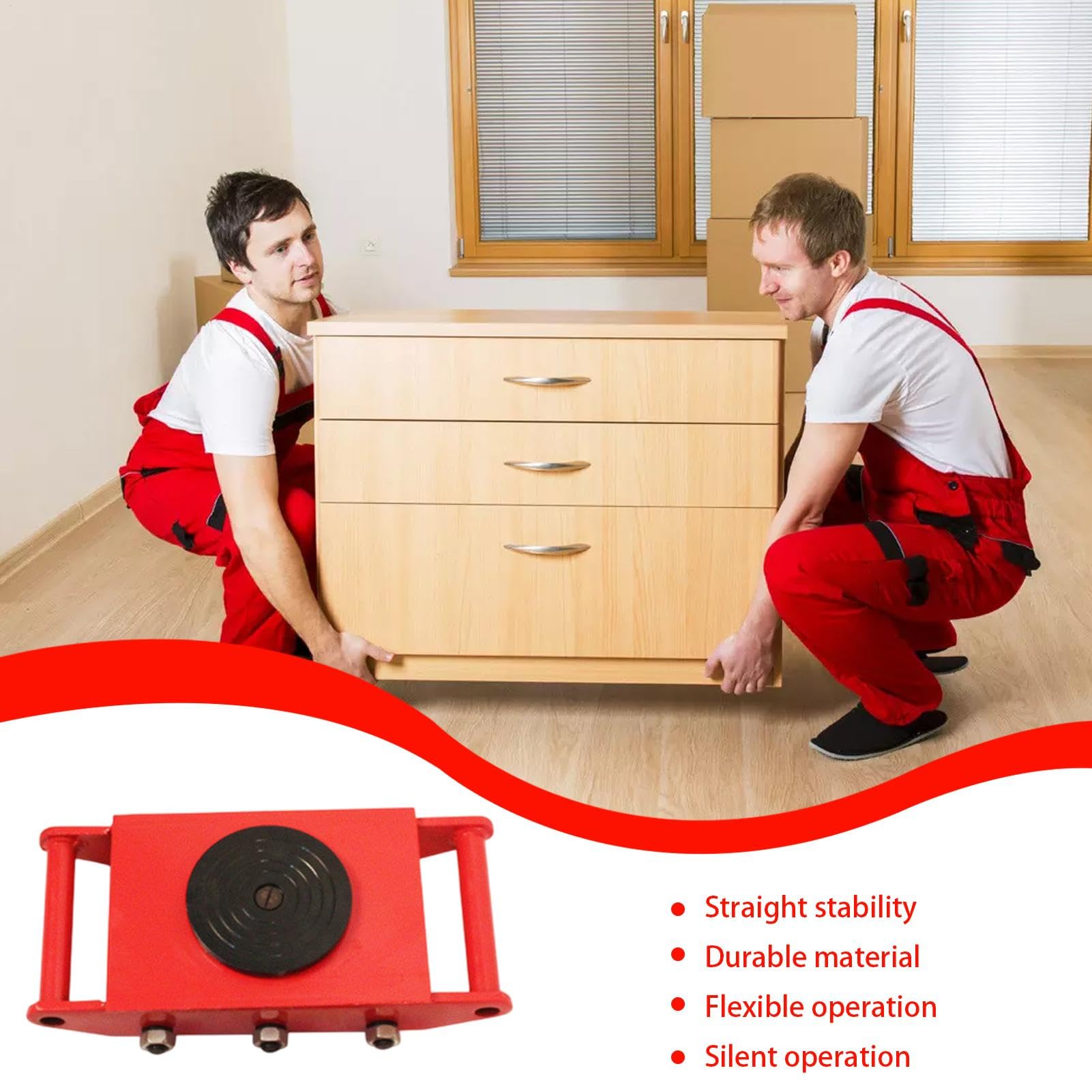 Carretilla con Ruedas, Carro de Muebles,Carro con Ruedas para Muebles - Ruedas para Muebles, refrigeradores, armarios, electrodomésticos