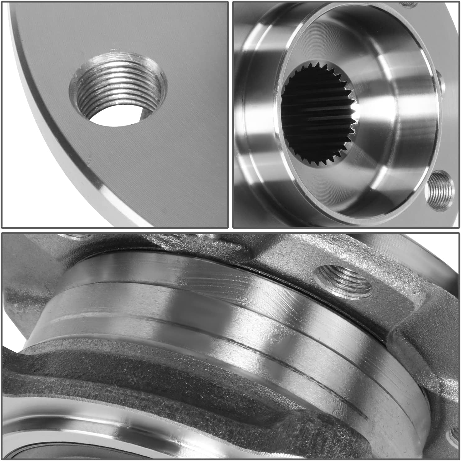 DNA MOTORING OEM-WHA-0064 Front Wheel Bearing Hub Assembly Compatible with 07-18 BMW X5 / 08-17 X6 AWD