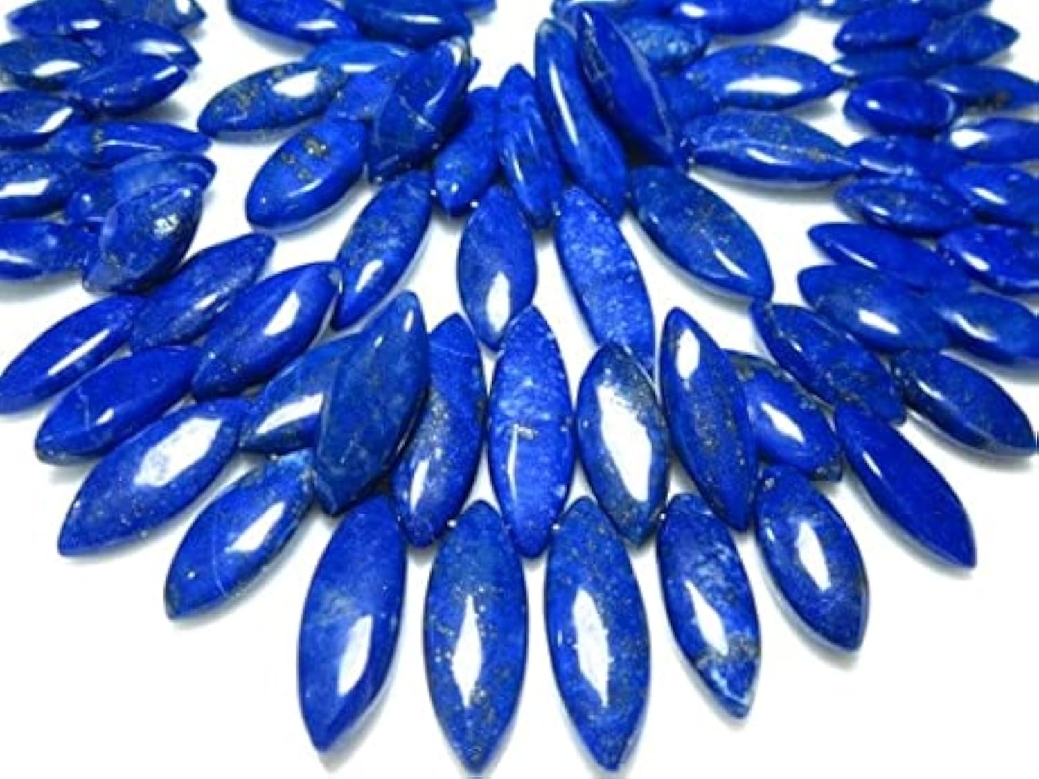 Lapis Lazuli fil de perles lisses 7" pour ateliers de lithothérapie