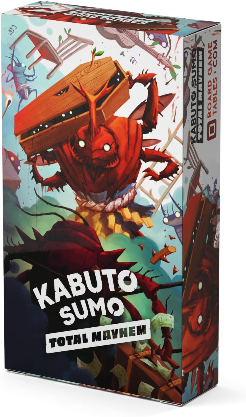 - Kabuto Sumo Total Mayhem - Expansion to The Kabuto Sumo Base Game - 2 to 4 Players - 20 Minute Play Time