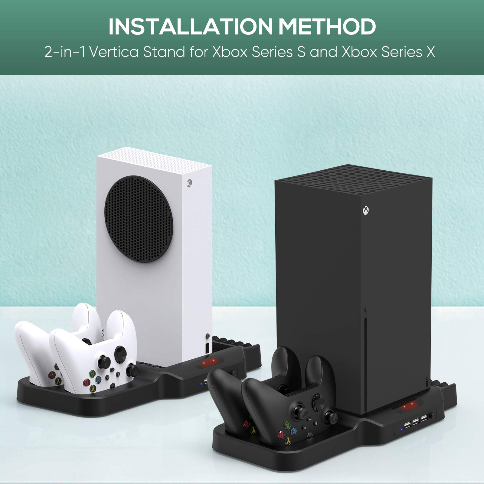 FASTSNAIL Cooling Fan Competible with Xbox Series S/X, Vertical Cooling