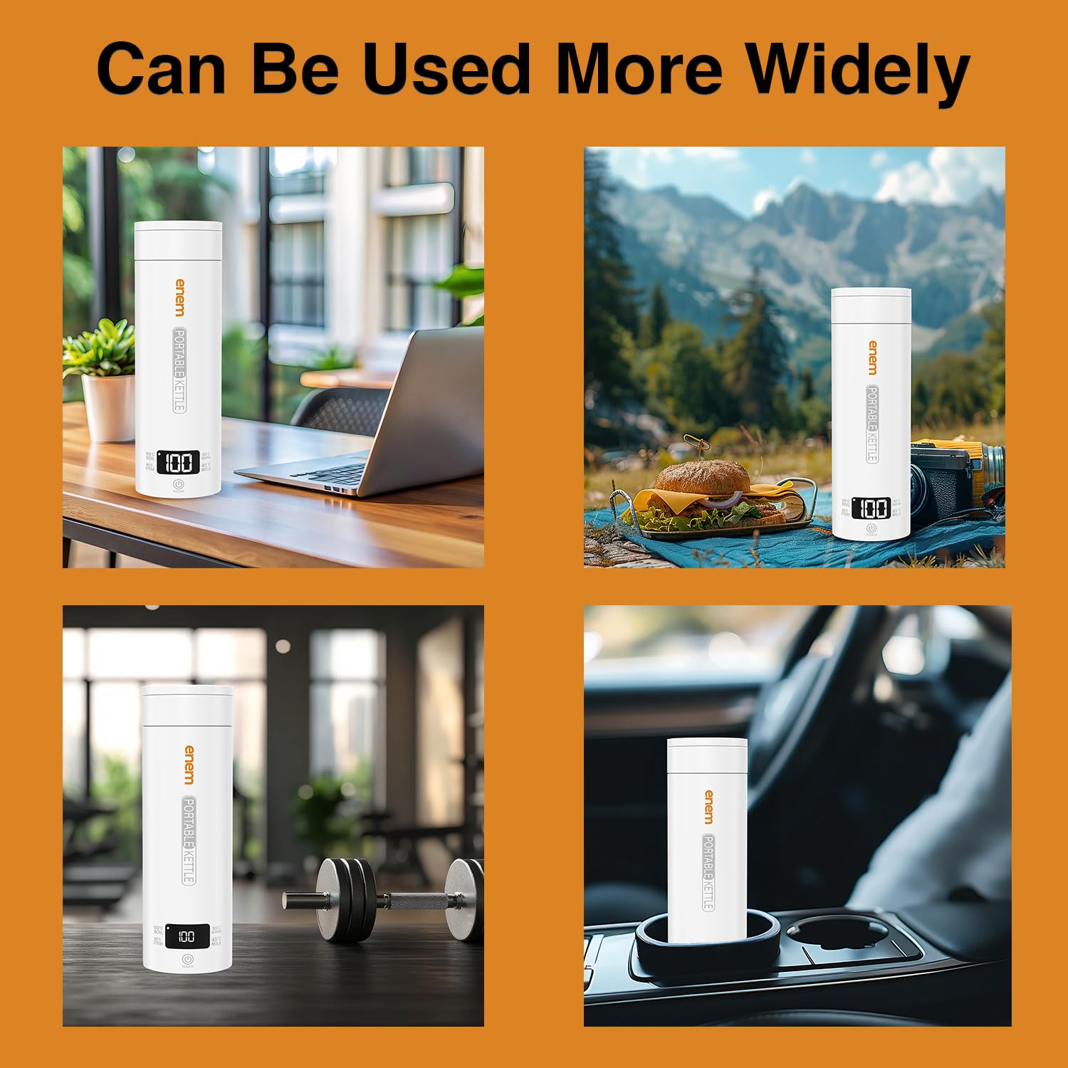 ENEM Portable Electric Kettle - 450ml -3