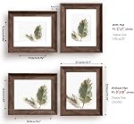 8x10 Ensemble de cadres d'images 2, Pictures d'affichage de style Woodgrain 5x7 avec Mat ou 8x10 Cadres photo sans tapis, affichage mural suspendu ou cadres photo de table, café brun