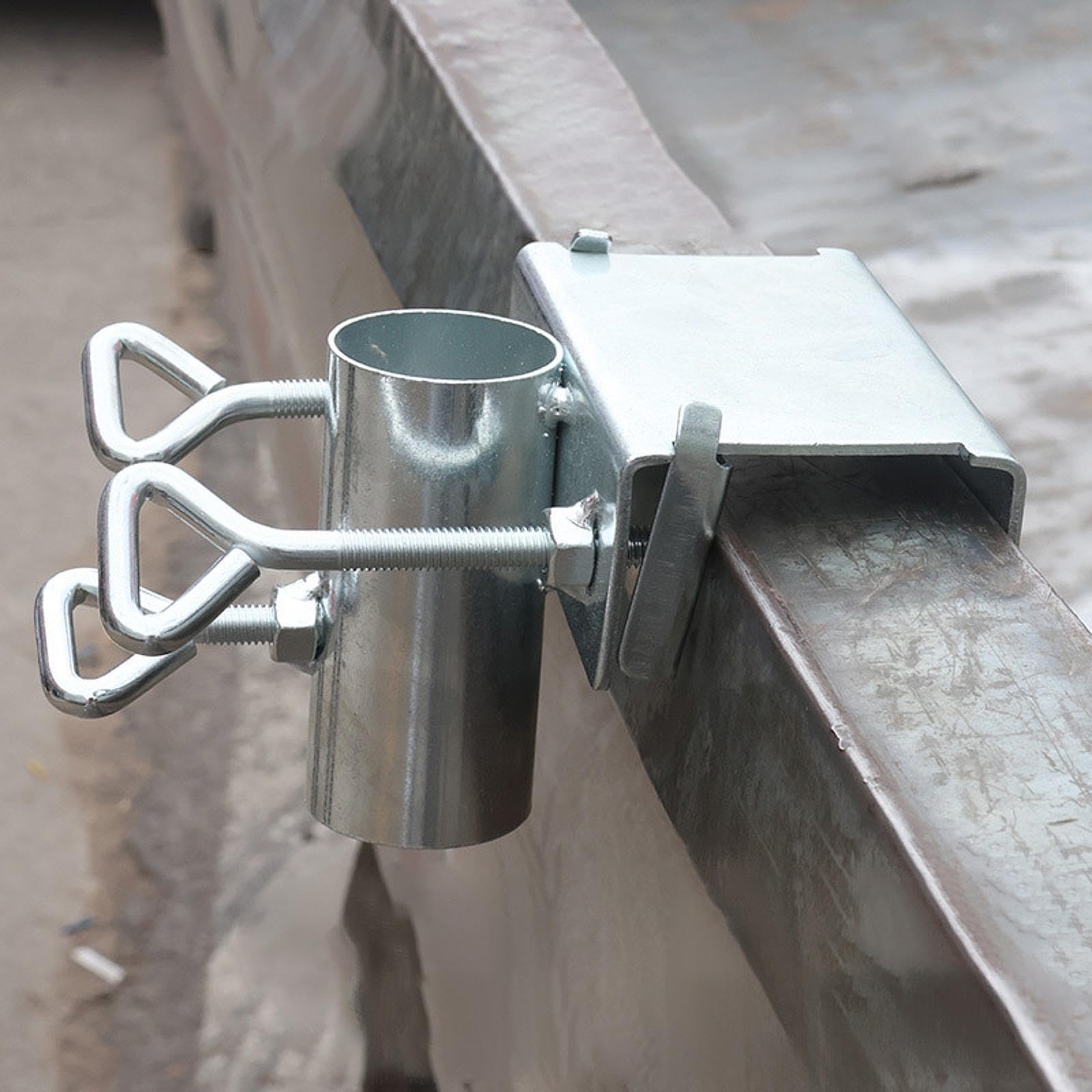 Umbrella Clamp Metal Parasol Holder for Small Truck Balcony Railing Backyard-image-40