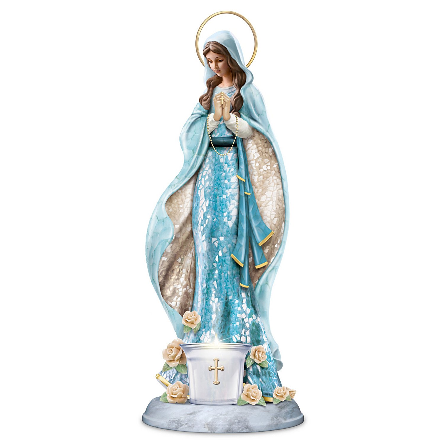 Blessed Virgin Mary Religious Mosaic Sculpture : Amazon.ca: Home