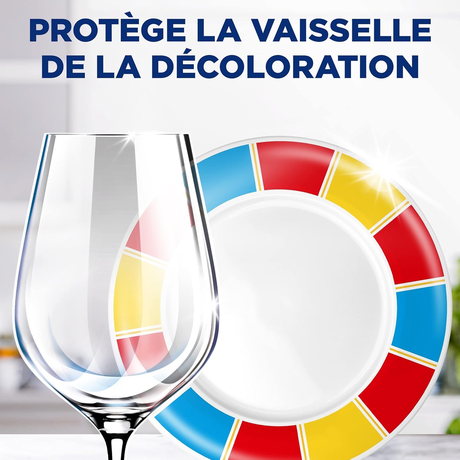 Finish Protector - Protection Des Verres Et De La Vaisselle - Produit Lave Vaisselle - Complement Pastille Lave Vaisselle - lot de 12