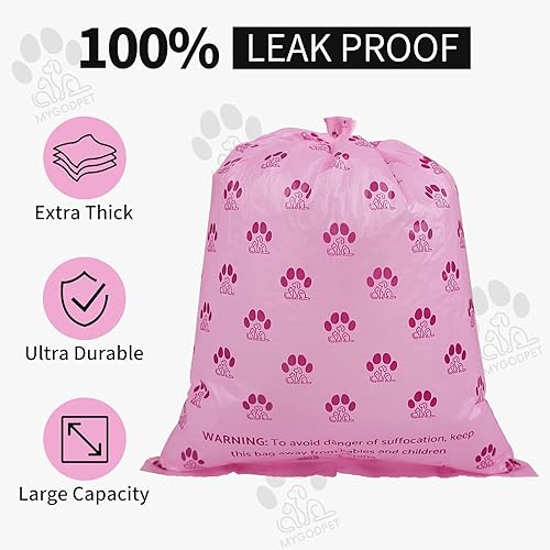Miniatura 3 de Rollos de Bolsas de Excremento de Perro con Dispensador 150 Unidades Bolsas Biodegradables para Perros y Gatos Bolsa de Desechos con Aroma a Lavanda