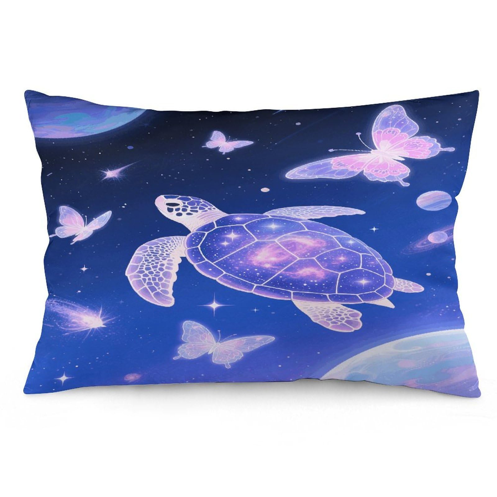 Turtle Throw Pillow Cover Soft Pillow Case Decorative Lumbar Pillow Cover Cozy Throw Pillowcase Polyester Rectangular Cushion Case Decor for Couch Sofa Bed
