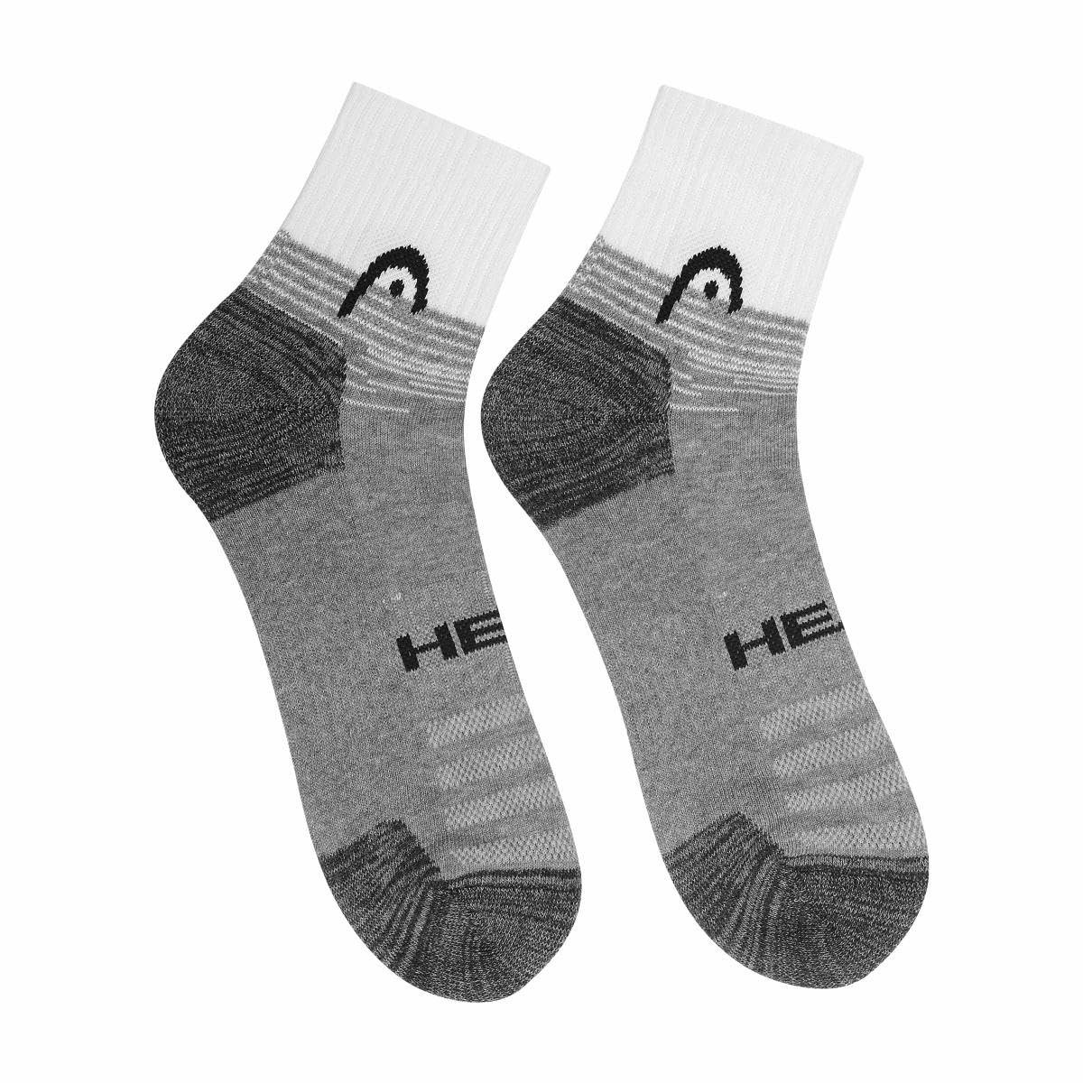 HEAD HSK-84 Ankle Socks (Grey Melange/White/Anthra Melange) - Image 5 thumbnail