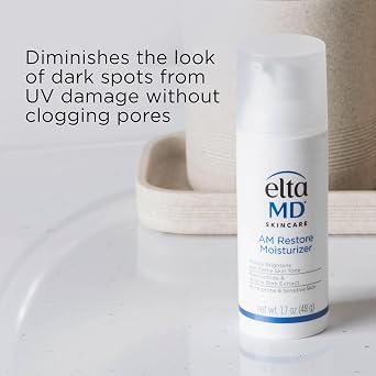 EltaMD AM Restore Face Moisturizer for Women and Men, Light Moisturizer Face Cream, Made with Niacinamide and Hyaluronic Acid