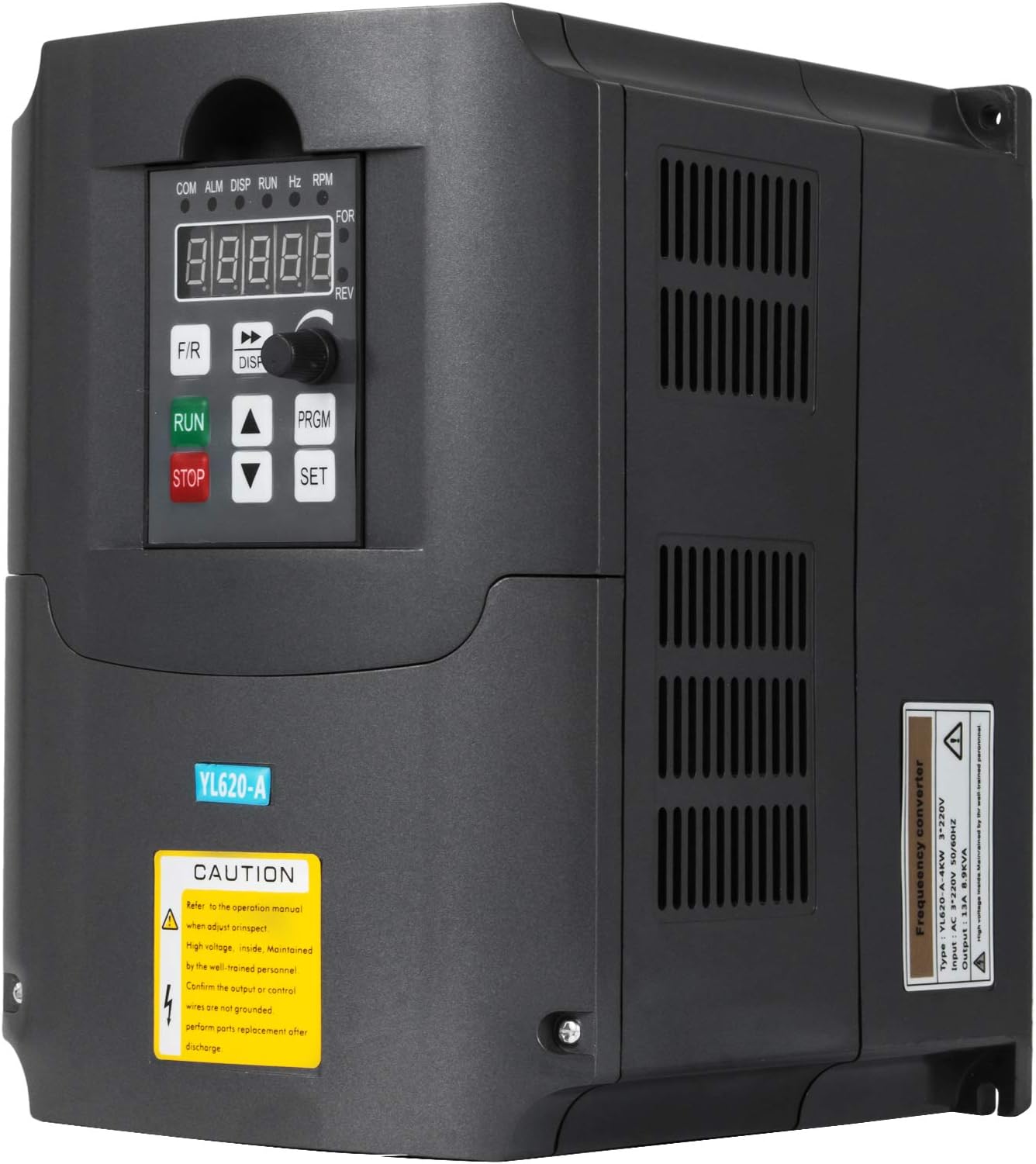 Impiclio 4.0KW 220V VFD Variable Frequency Drive Inverter for Spindle Motor Speed Control (4.0KW 220V)