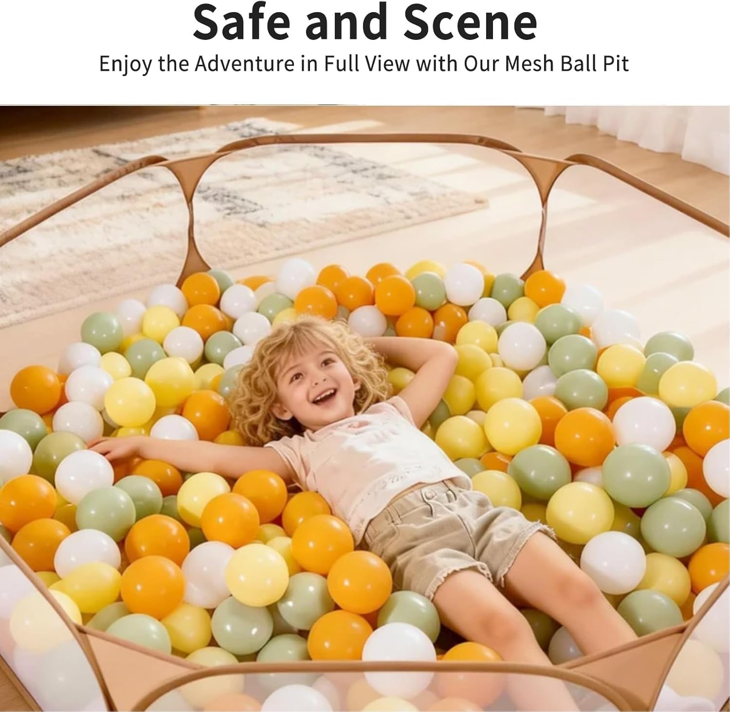 47in Pop Up Ball Pit with 100pcs Balls