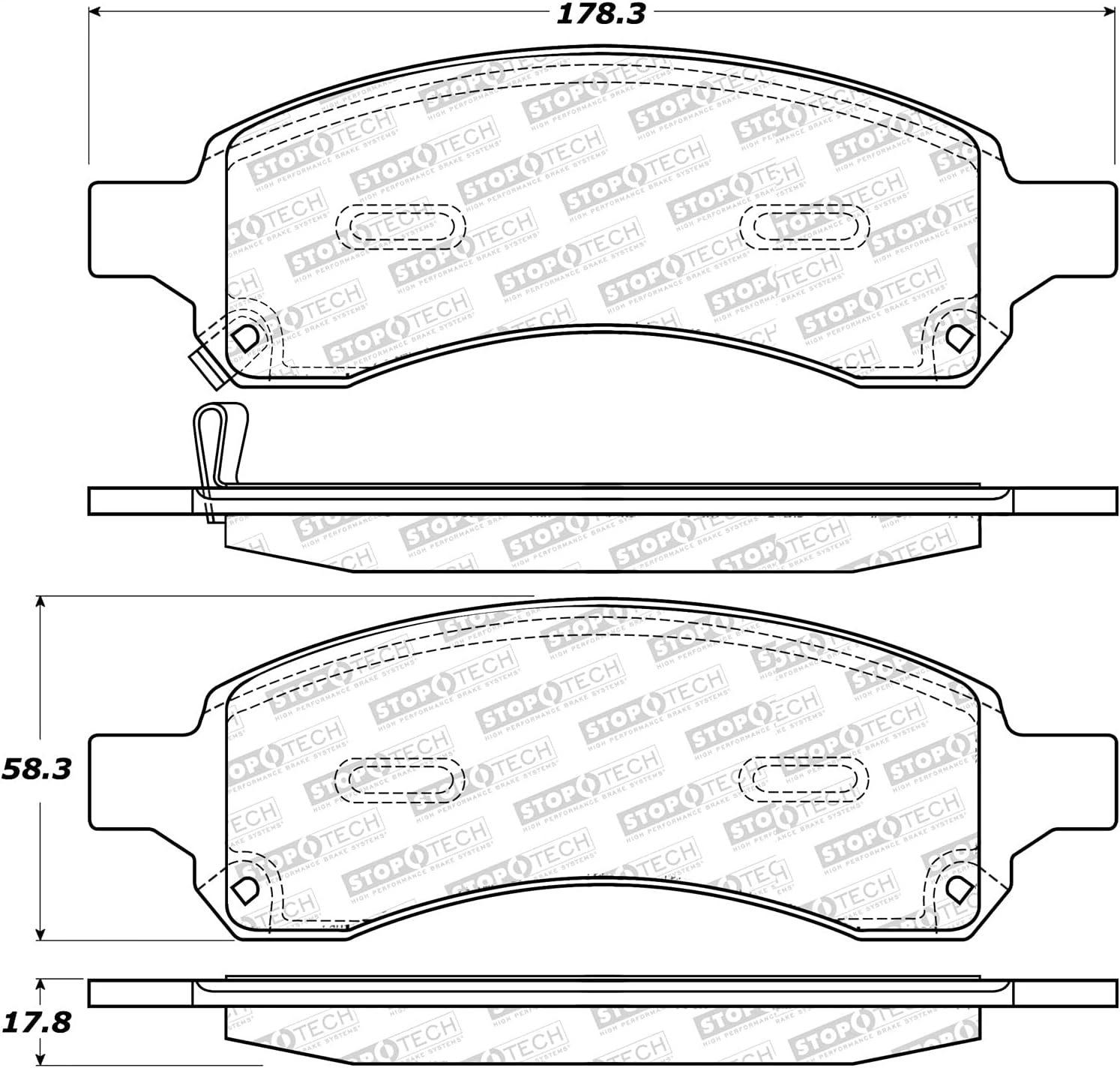 StopTech 305.11690 Street Select Brake Pads