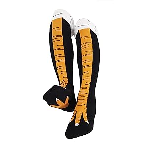 WHOTAY Crazy Funny Chicken Leg Socks for Women Men