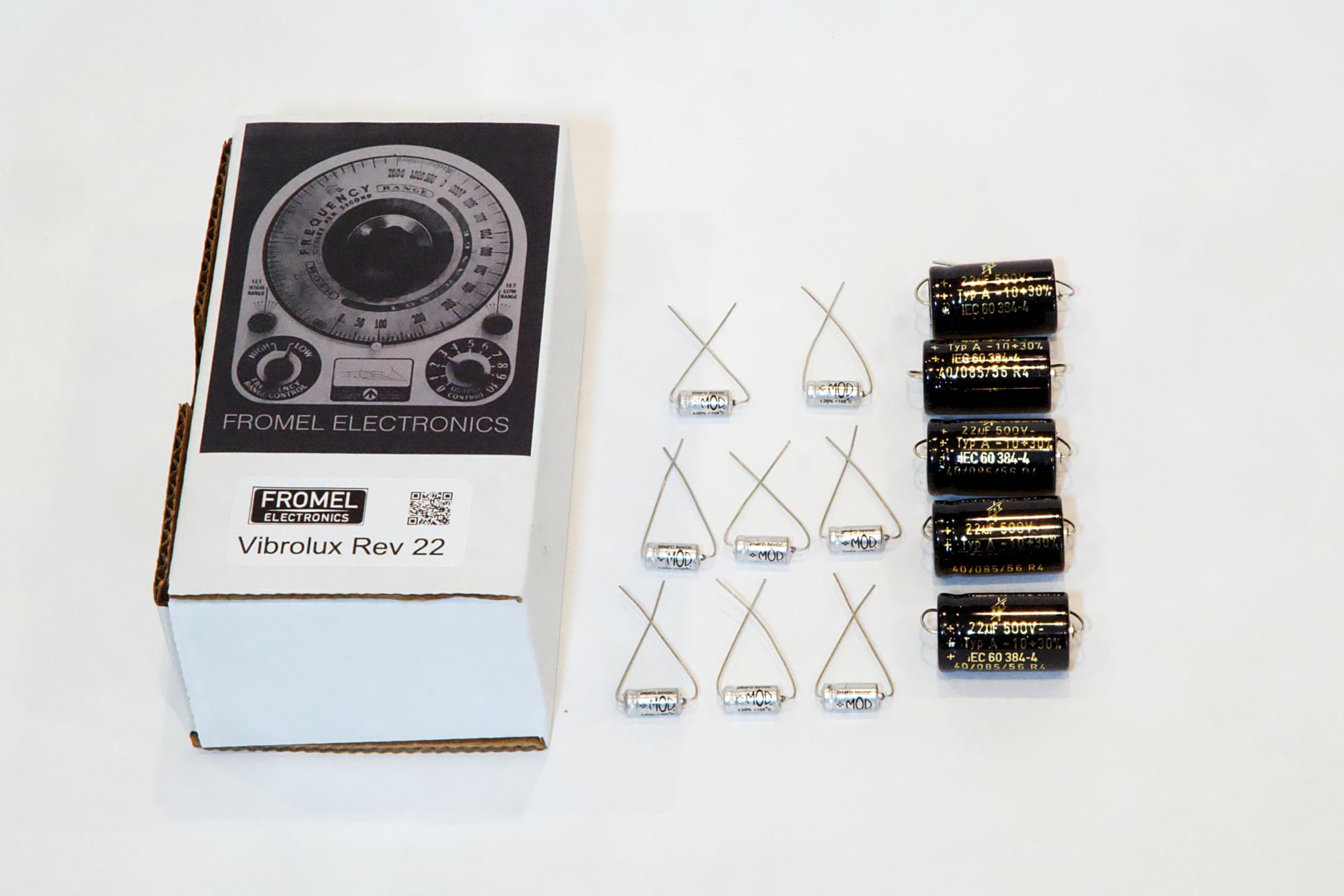 Fromel Electronics Vintage Vibrolux or Vibroverb Recap kit 22uf Version
