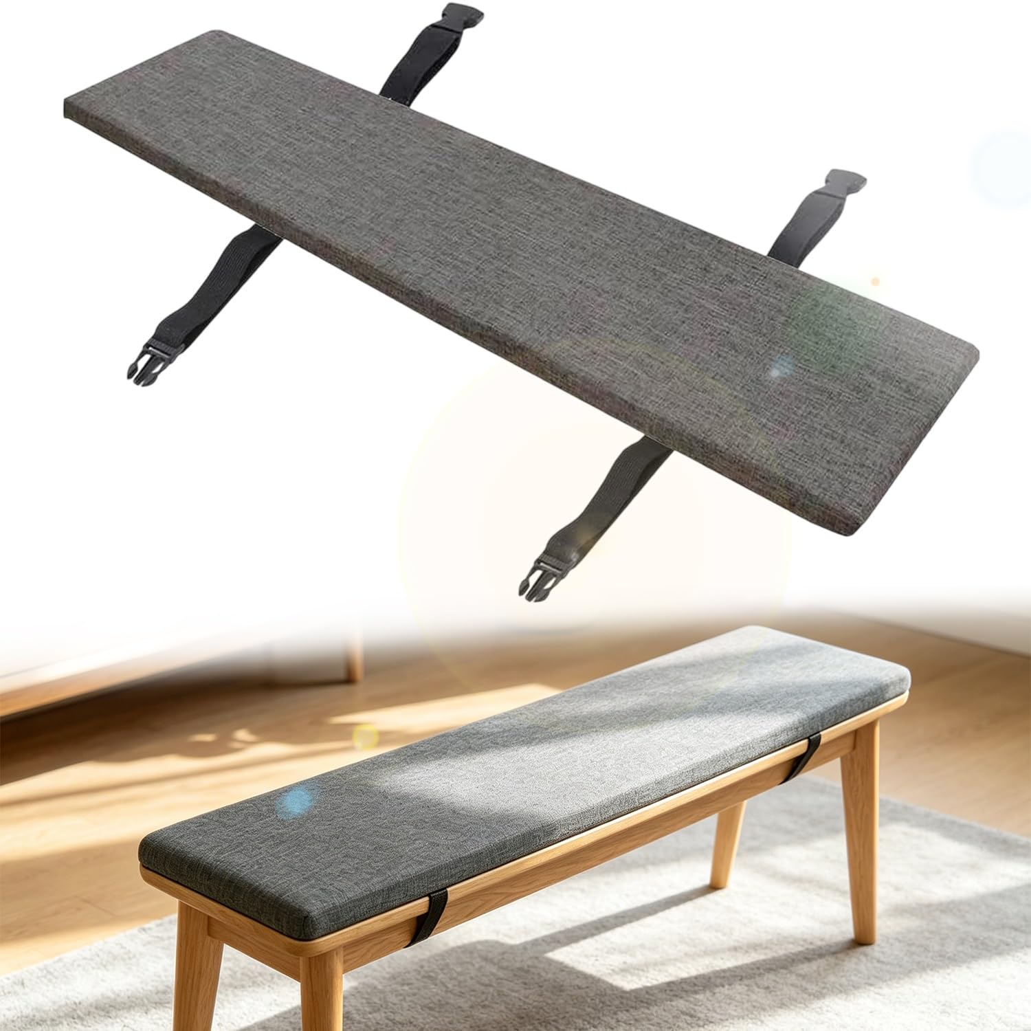 Coussins pour bancs de jardin 150x100 antidérapant canapé extérieur