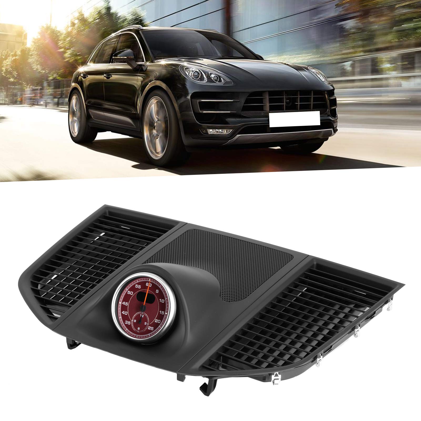 Copertura Superiore del Cruscotto con Cronometro Rosso per 2014-2020 Accessorio di Lusso in ABS Resistente Installazione Rapida senza Danni