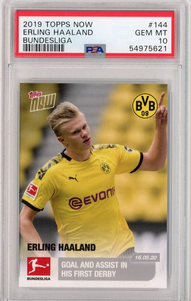 その他 2019 topps now ERLING HAALAND psa10 ERLING HAALAND 2019 TOPPS CHROME BUNDESLIGA ROOKIE CARD #72