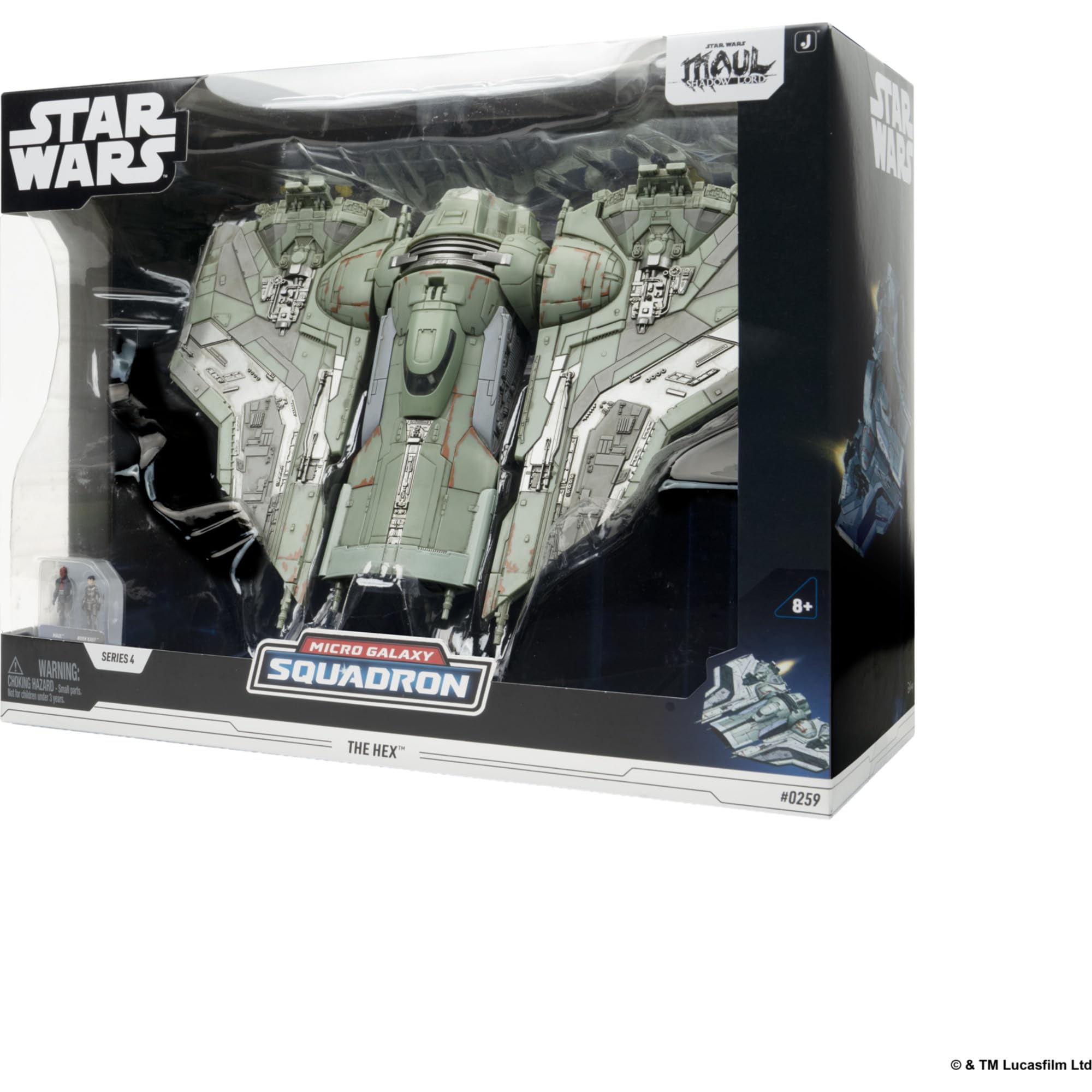 Jazwares Star Wars Micro Galaxy Squadron SWJ0586 Hex Spaceship