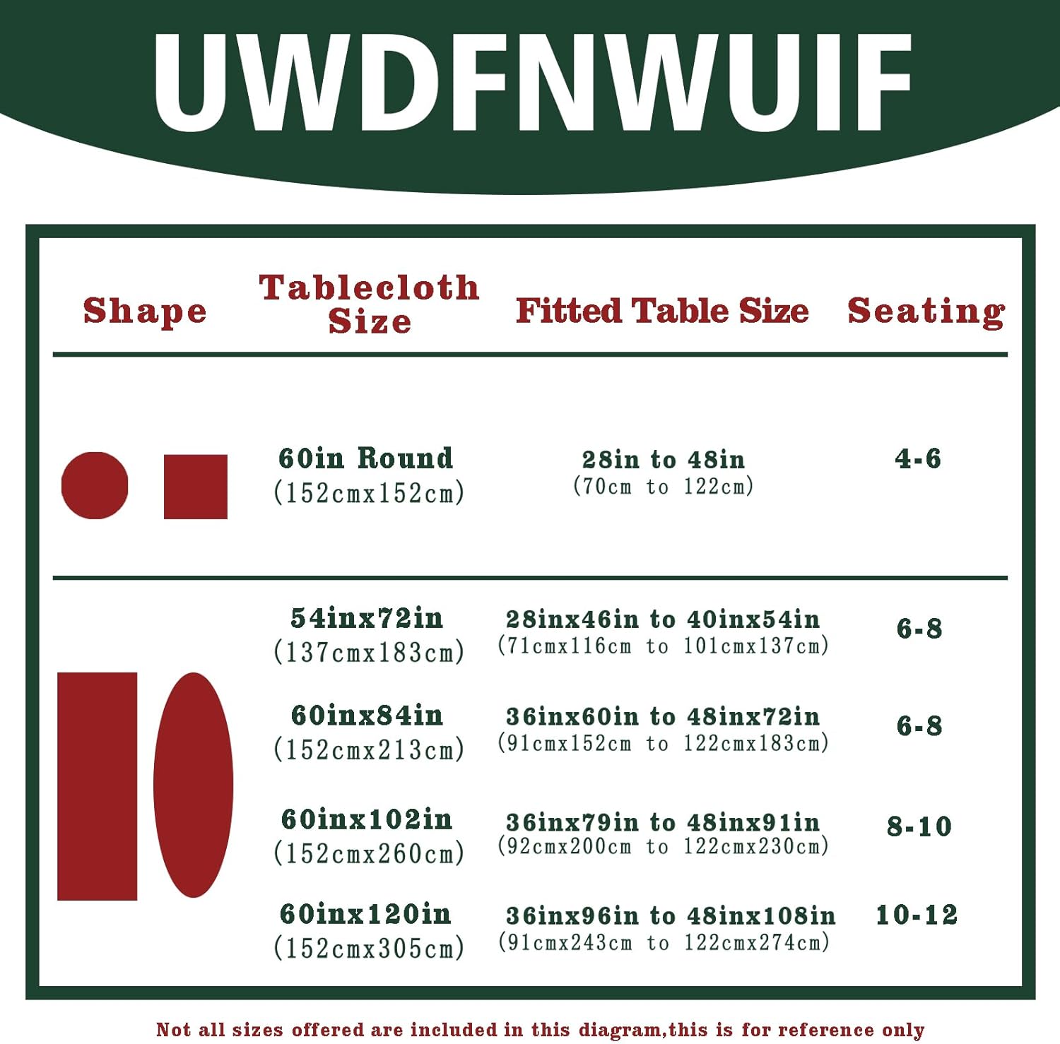 Christmas Tablecloth Winter Holiday Table Cloth Washable Christmas Tree Table Cover for New Years Party and Dining Room Decor-60"*102" Oval