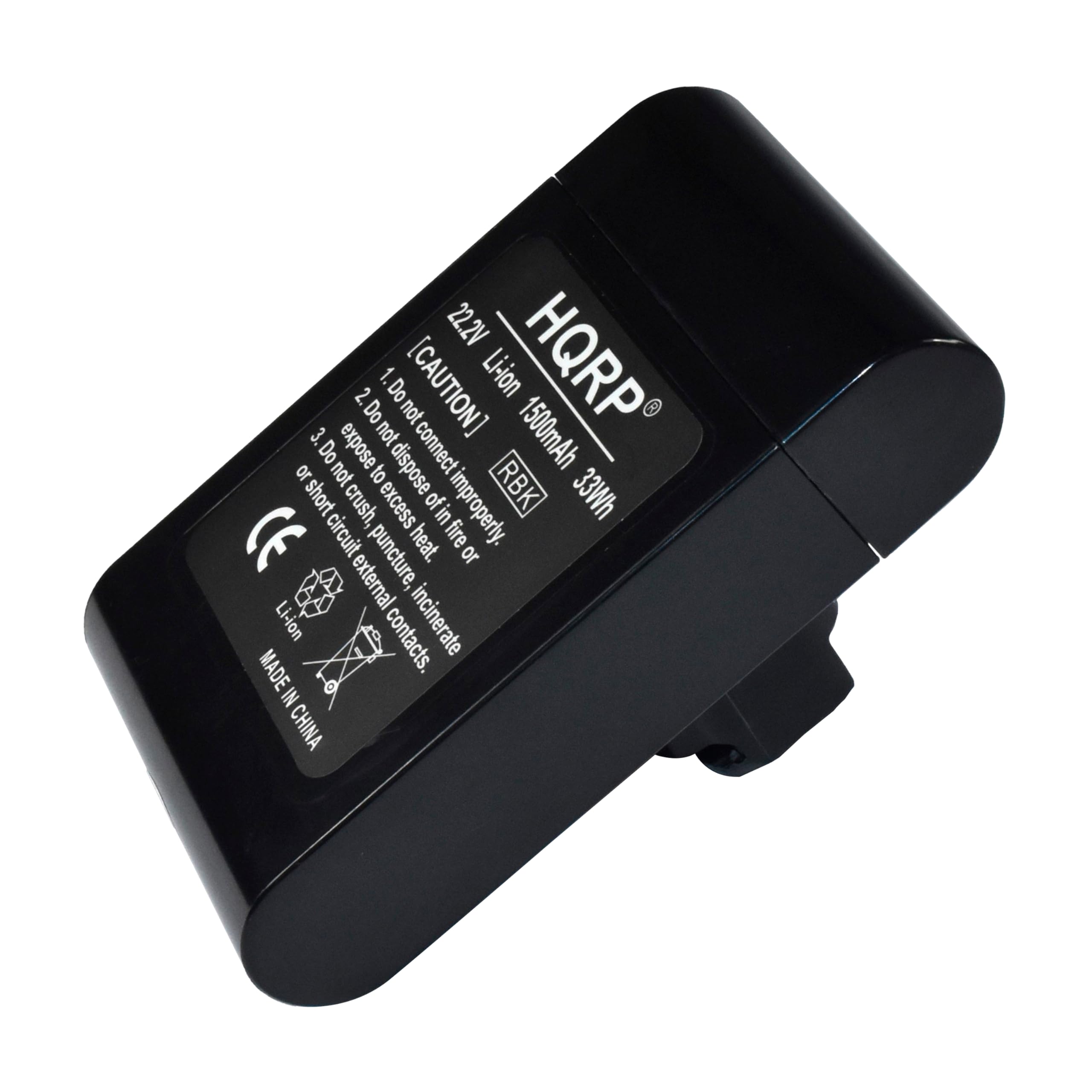 HQRP 1500mAh / 1.5Ah Rechargeable Battery Compatible with Dyson DC34 / DC35 Exclusive / DC44 / DC44 Animal / DC45 Hand Vacuum Cleaners Replacement Plus Coaster