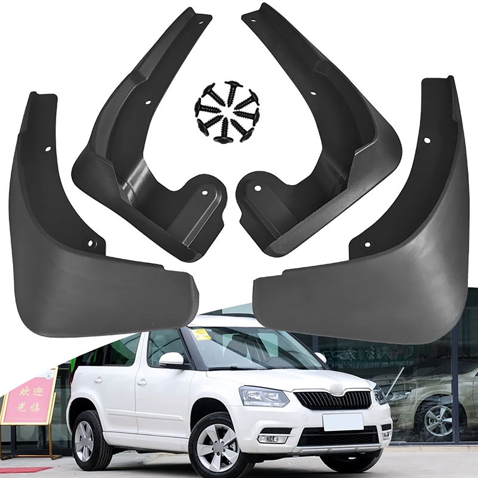 Bavettes pour Skoda Yeti 2009-2015 JONASC 4pcs
