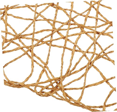 Miniatura 5 de Mikinona 4 manteles individuales tejidos de cuerda de papel de ratán, manteles individuales de papel aislados, tapete decorativo para colocar tazas,