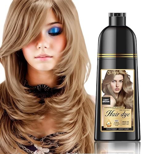 Natural Color Hair Dye Shampoo 3 IN 1, Instant Hair