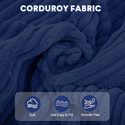 Miniatura 7 de COMAX Silla de Puf para Niños, Sillas de Puf para Niños Pequeños con Otomana para Niños y Niñas, Sofá de Corduroy para Piso con Relleno Incluido,