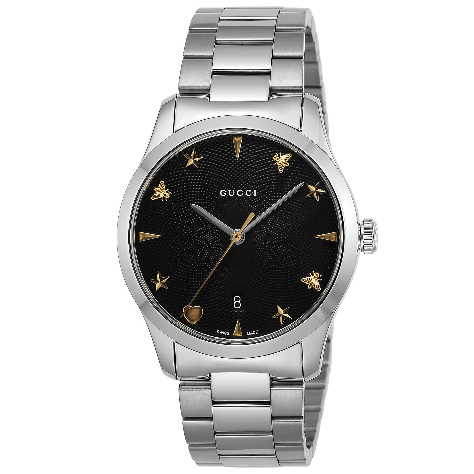 GUCCI 腕時計 Amazon.co.jp: 腕時計 GUCCI(グッチ) YA1264029A ﾌﾞﾗｯｸ文字盤 メンズ