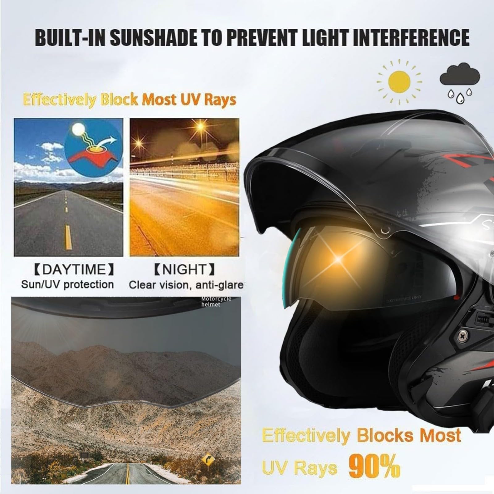Casques Jet Vintage, Casques De Moto Rétro Ouverts Certifiés ECE/Dot, Demi-Casques De Scooter 3/4 avec Double Visière, Casques De Cyclomoteur pour Hommes Et Femmes C,4XL=67~68CM