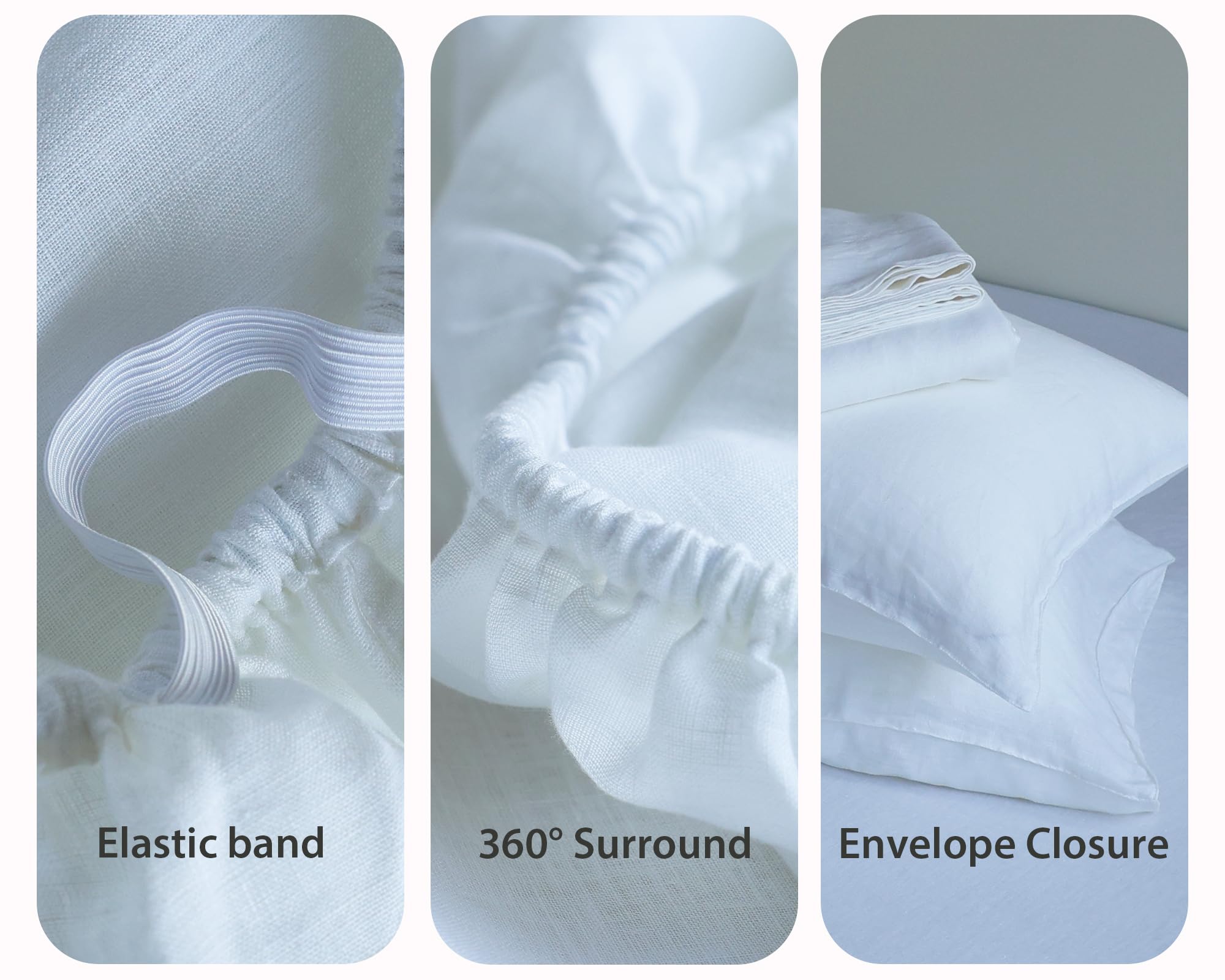 【IENA】FrenchLinen JK Amazon.com: XZ XIFA White Linen Queen Set, 100% Washed