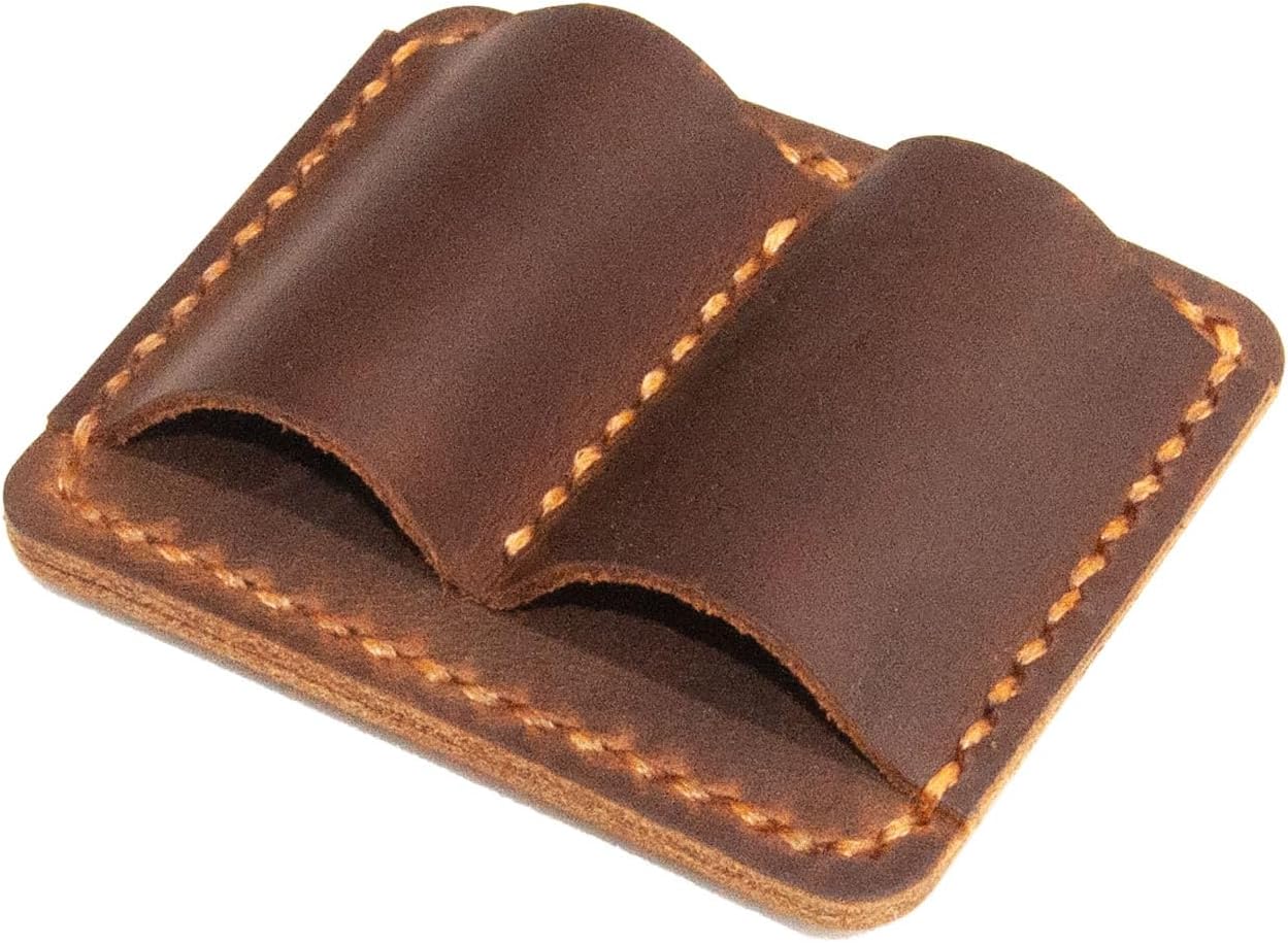 Turbosnail Handmade Leather Pen Holder Clip Notebook Pen Loop Stylish, Leather Pen Holderfor Books, notebook pen pencil holder clip and Practical Pen Organizer (Brown) image 2
