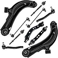 Vista 62 de Detroit Axle - Kit de suspensión delantera RWD de 10 piezas para Chevy GMC Silverado Sierra 1500 1999-2006, 2 brazos de control superior, 2 rótulas