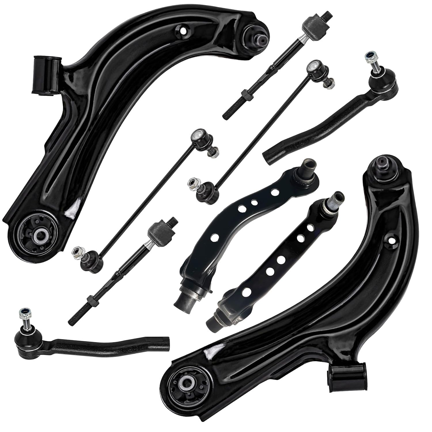 Amazon.com: Detroit Axle - 10pc Front End Control Arms Kit for