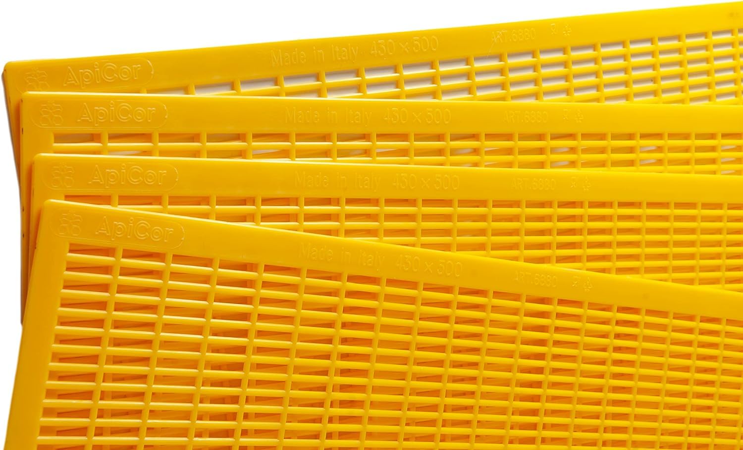 50 Pezzi ApiCor Escludi Regina Plastica Alimentare 43x50 cm Giallo Made in Italy