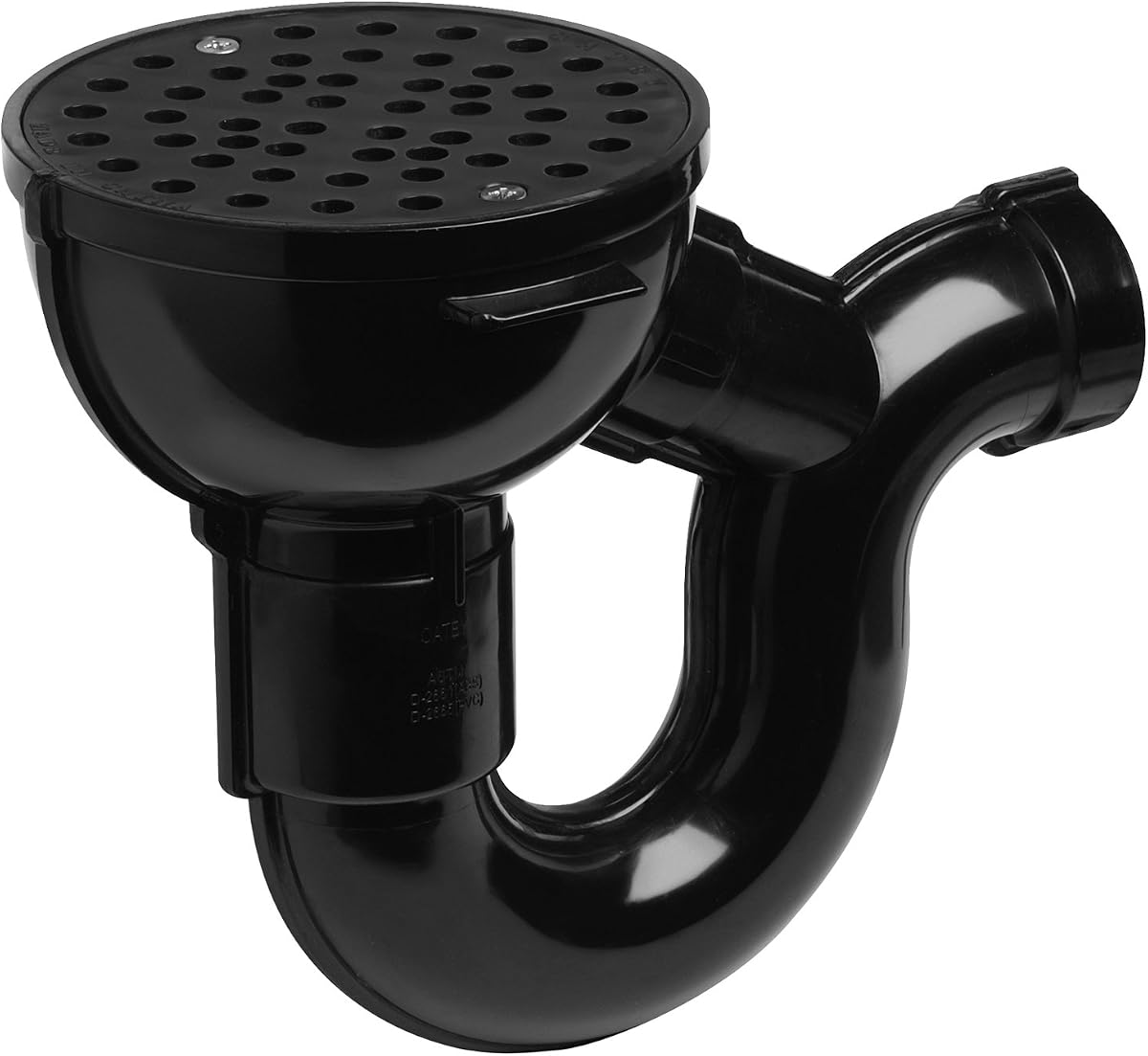 Oatey 42723 Drenaje de piso ABS de 2 pulgadas con trampa en P y limpieza