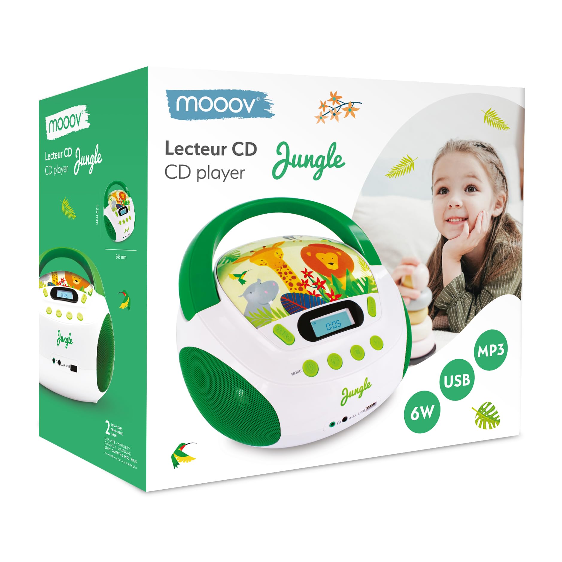 Metronic Gulli przenośne radio/odtwarzacz CD/MP3