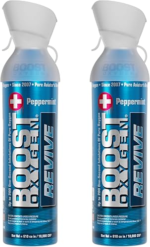 Miniatura 22 de Boost Oxygen Recipiente grande natural de 10 L | Soporte respiratorio para recuperación aeróbica, altitud, rendimiento y salud (paquete de 2)