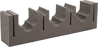 Allen Company Gun Rack for Rifle Storage, Gun Accessory Magnetic Firearm & Fishing Rod Holder, Holds 3 Guns or 4 Fishing Rods, Black
