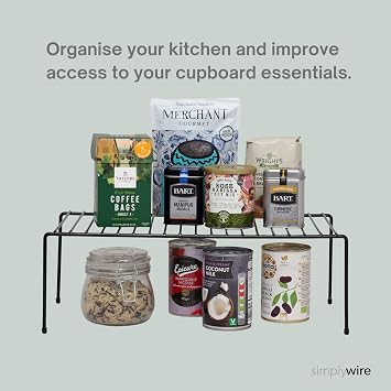 simplywire - Kitchen Cupboard Organiser - Black