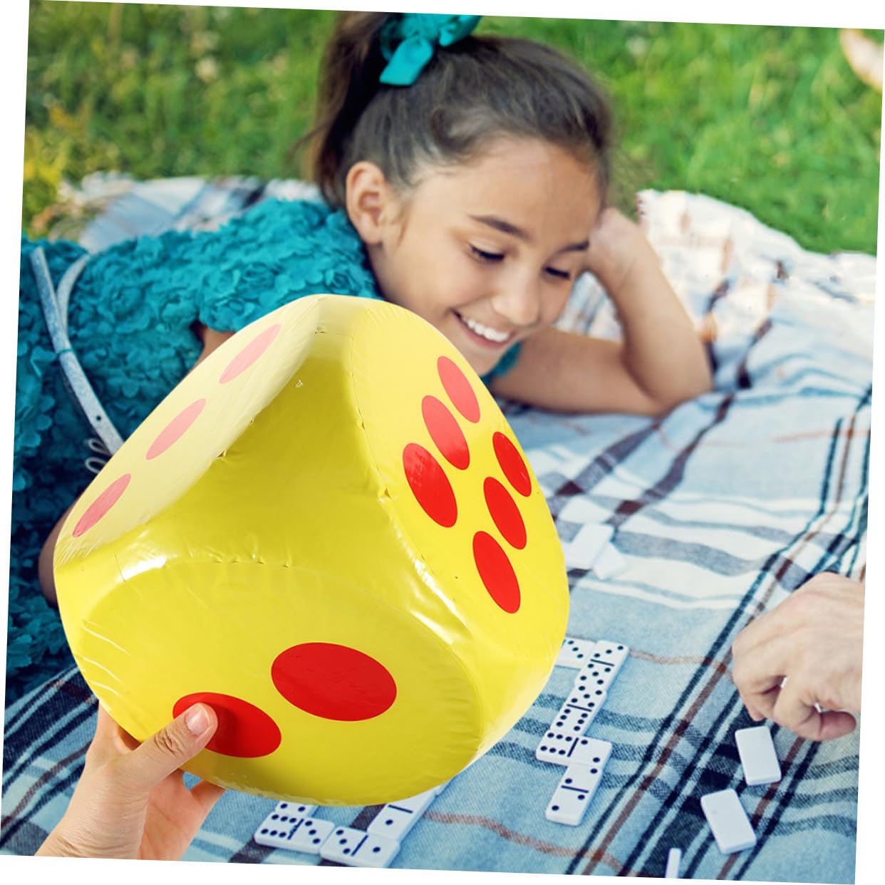 Dados de Espuma Gigantes para Familiares y Roles Educativos Dados Suaves y Seguros para Fiestas y Aula Color Amarillo