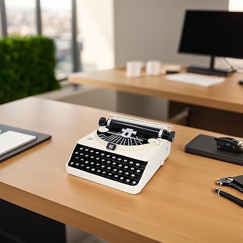 Miniatura 4 de Máquina de escribir a la antigua, máquina de escribir antigua, accesorios para máquina de escribir antigua, para aliviar el estrés, decoración de