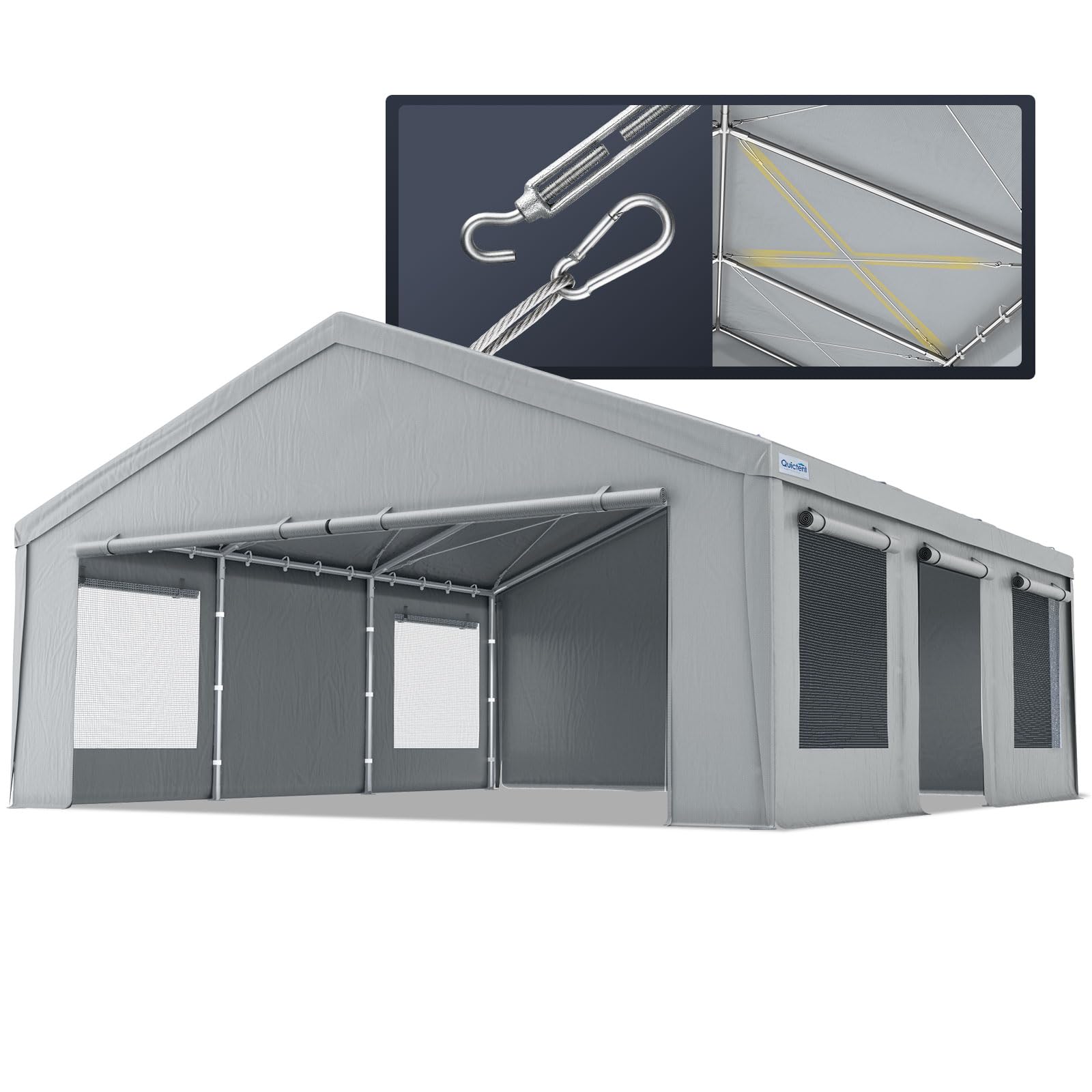 Quictent 20x20 ft Heavy Duty Carport