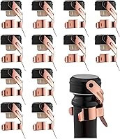 Vista 9 de WOTOR Tapones para botellas de champán y vino, de acero inoxidable con silicona de grado alimenticio, a prueba de fugas, se mantienen frescos